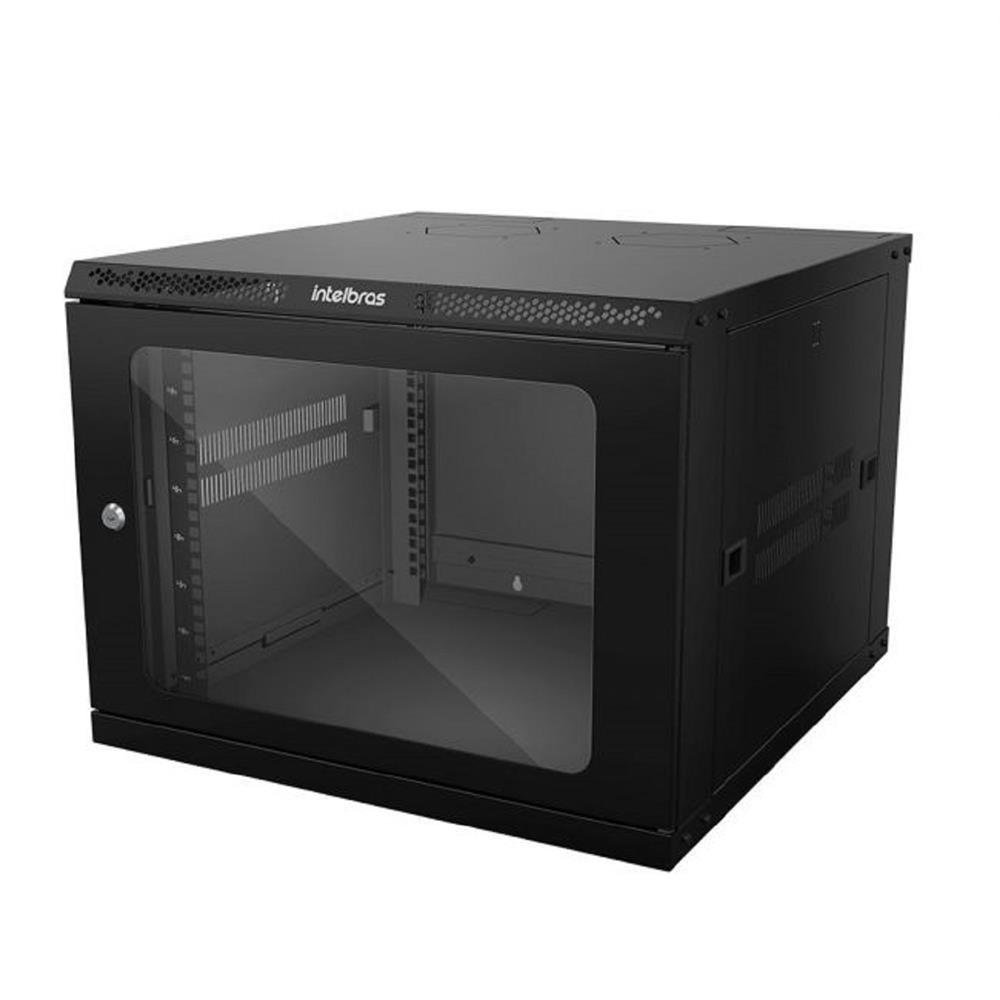 Rack 19" Para Parede 8U x 470mm Porta Frontal - ProtectM