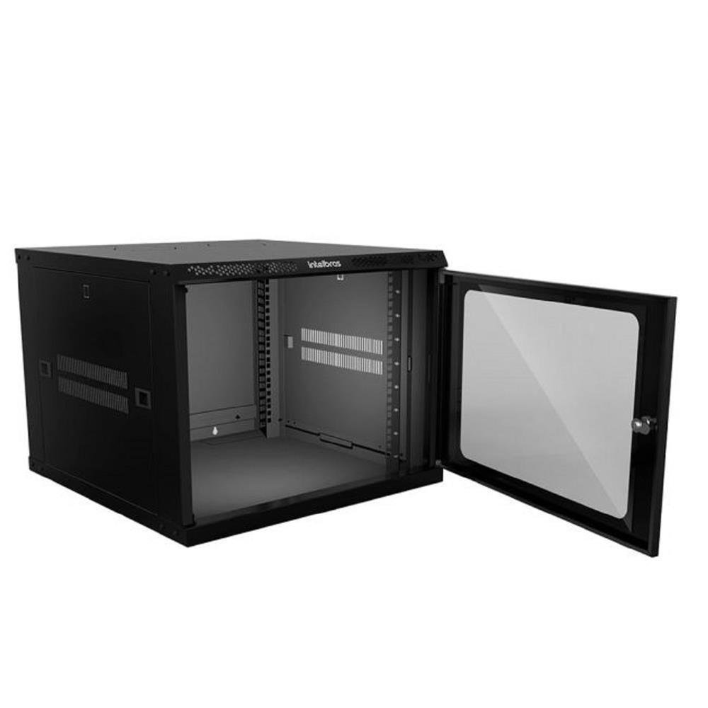 Rack 19" Para Parede 8U x 470mm Porta Frontal - ProtectM