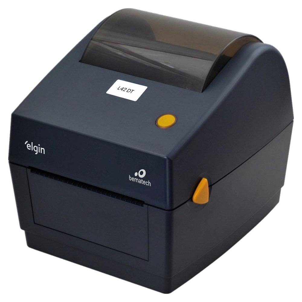 Impressora Térmica De Etiquetas Elgin 46L42DTCKD02 - USB, Serial, Preto