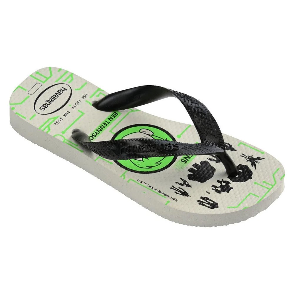 Havaianas Kids Ben 10 Branco/Preto/Preto 31/2