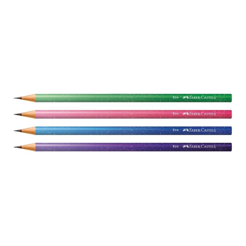 Lápis Faber Castell Grafite Preto Glitz - 1 Embalagem com 72 Unidades