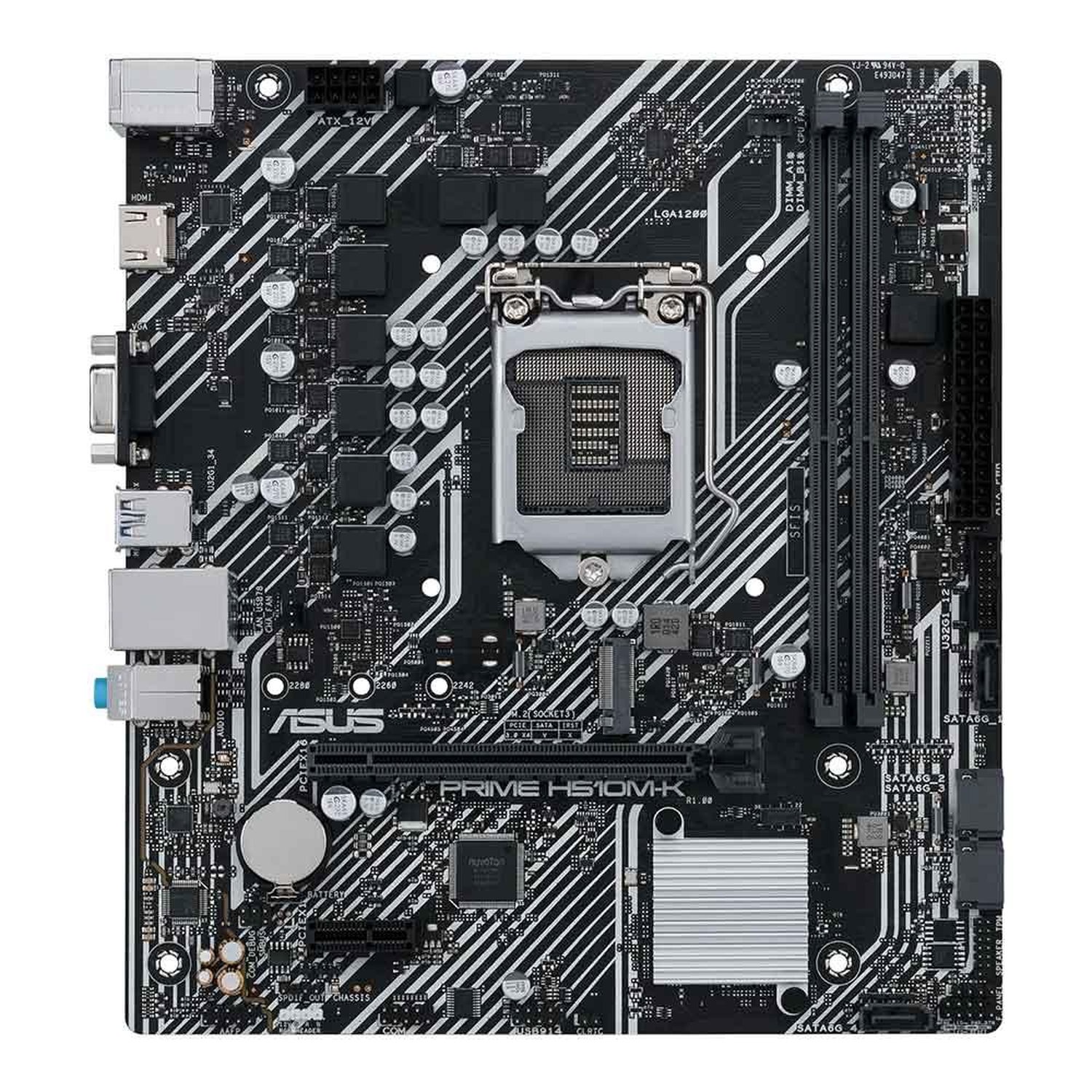Placa Mãe Asus Prime H510M-K, DDR4, LGA1200, Micro ATX