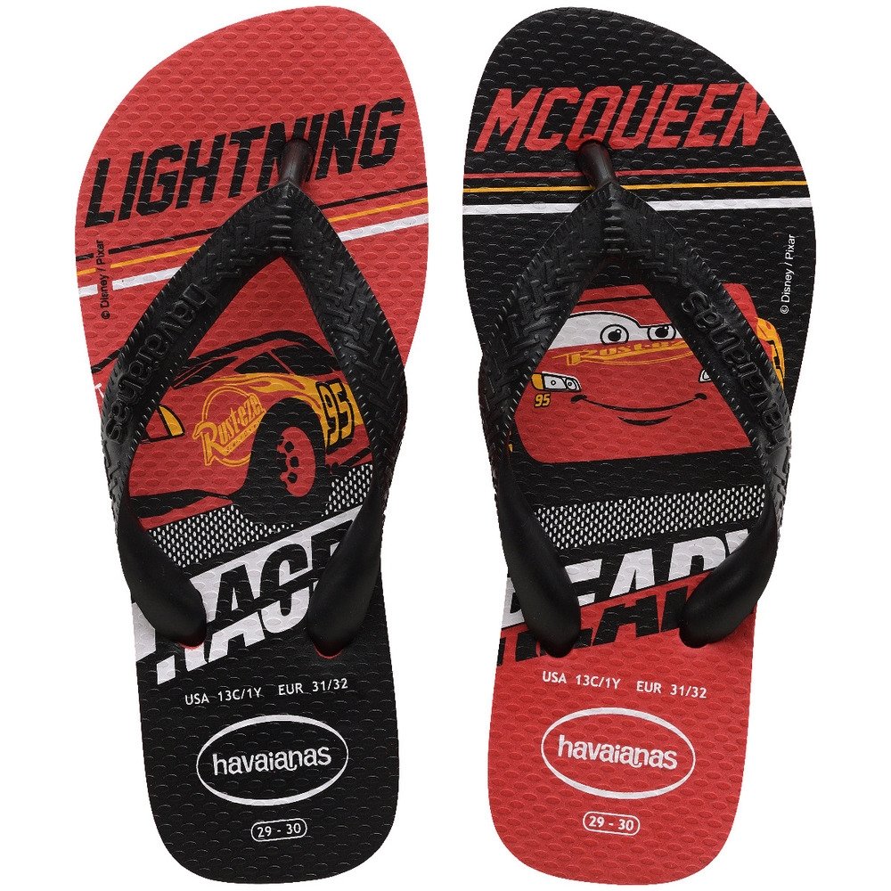 Havaianas Kids Cars Vermelho/Preto 31/2