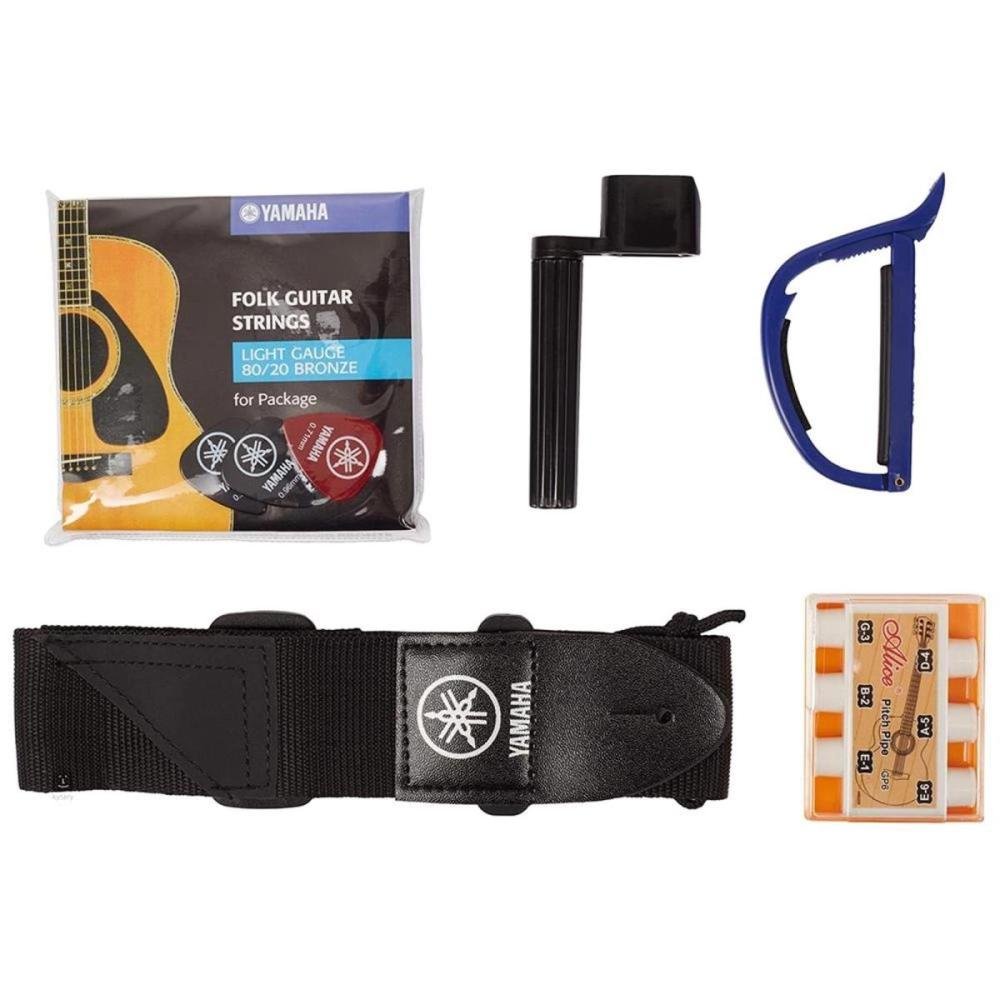 Kit Violão Acústico Yamaha F310P Tobacco Brown Sunburst + Capa + Acessórios Un.Venda: PC/1