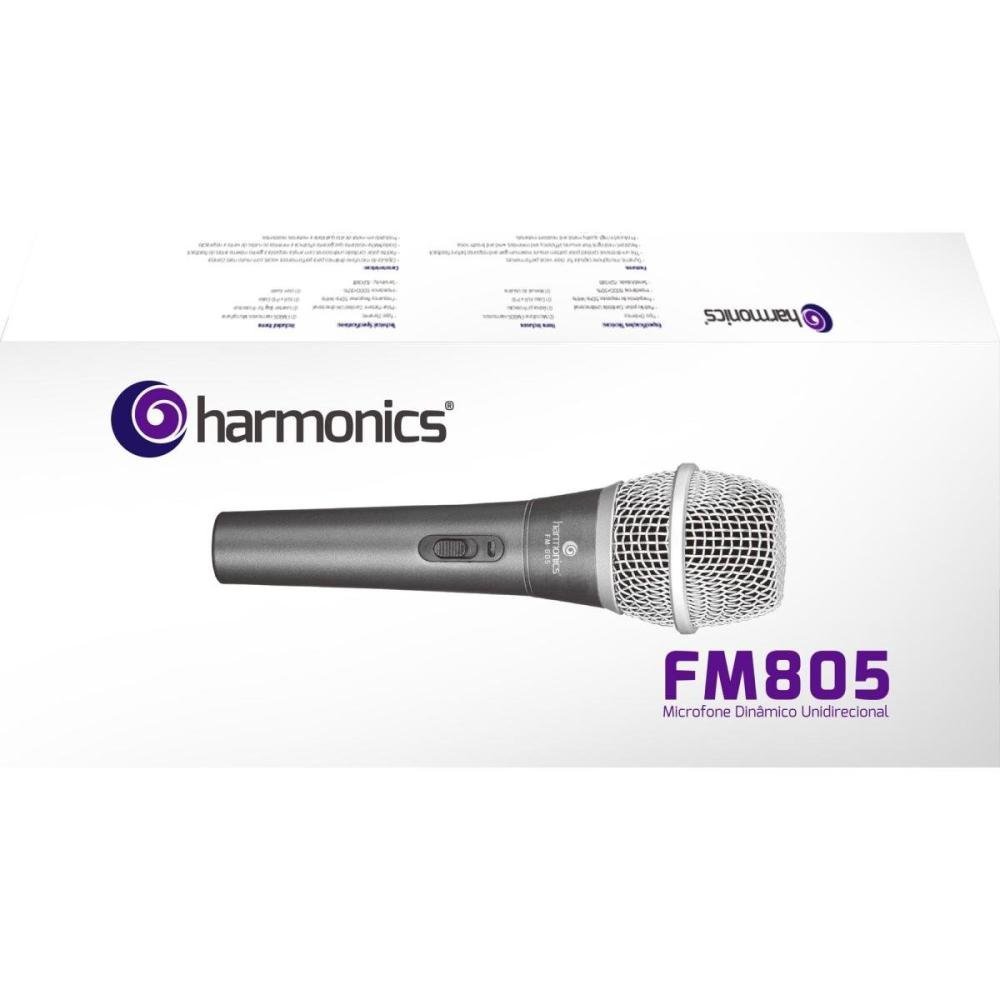 Microfone Harmonics FM-805 Dinamico Un.Venda: PC/1