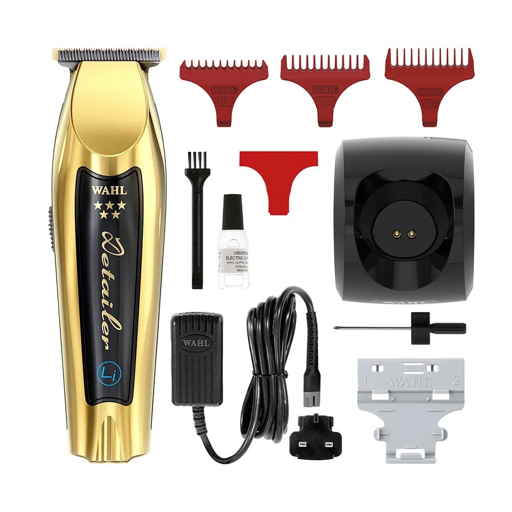 Máquina De Acabamento Wahl Detailer Gold Cordless - 3 Pentes, Bivolt