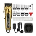 Máquina de Cortar Cabelo Profissional Wahl Magic Clip Cordless Gold - 8 Pentes, Bivolt