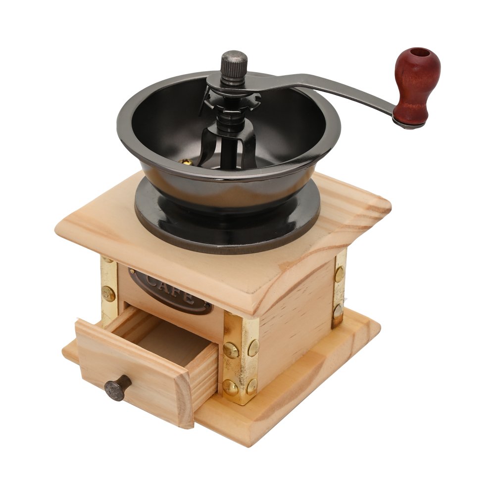 Moedor de Café Manual Retrô Cor Clara 19cm Mimo Style