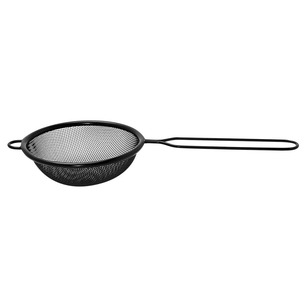 Peneira 10cm Com Suporte Preta Mimo Style