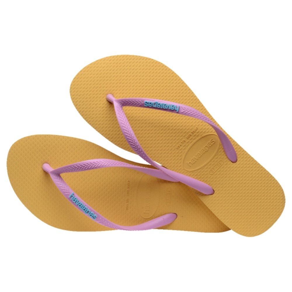 Havaianas Slim Logo Pop-Up Amarelo Caja 41/2