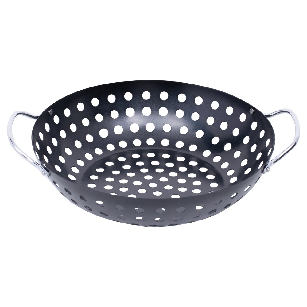 Grelha Perfurada Redonda Para Churrasco 34cm Mimo Style