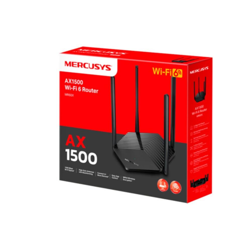 Roteador Mercusys Mr60x Db Ax1800 Wifi 6