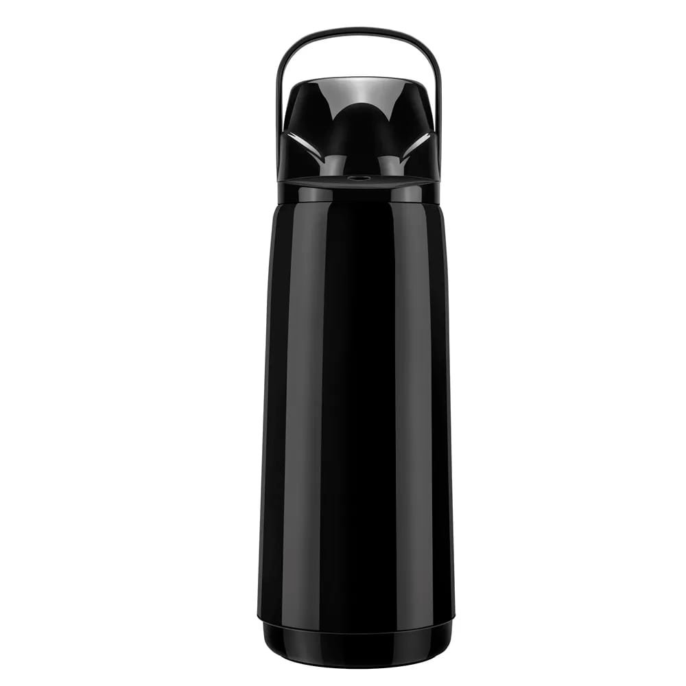 Garrafa Térmica Invicta Air Pot Slim PP Pressão Preto 1,8L