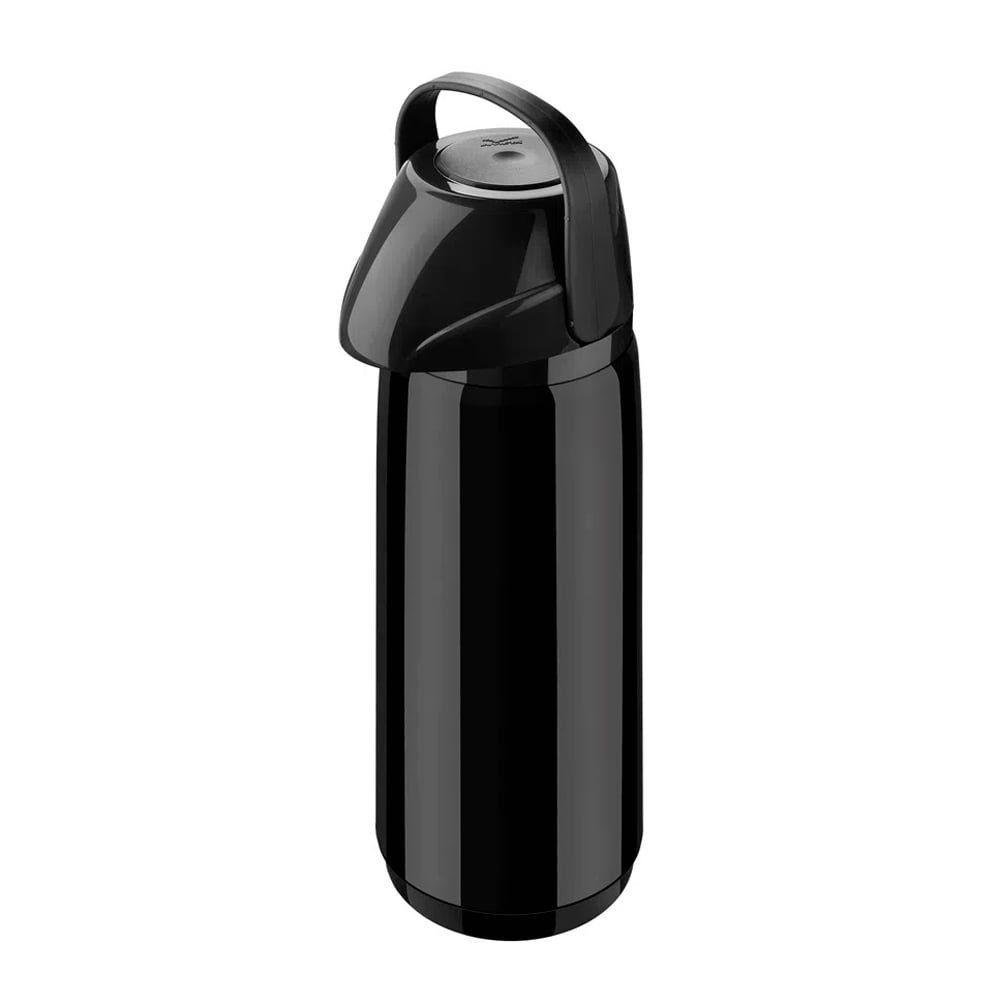 Garrafa Térmica Invicta Air Pot Slim PP Pressão Preto 1,8L