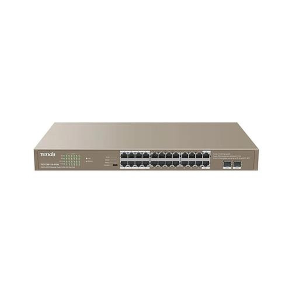 Switch Tenda 26 Portas Giga + 24 Portas POE - TEG1126P-24-410W
