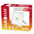 Projetor/Superled Led Slim 30W Biv Branco 6500K