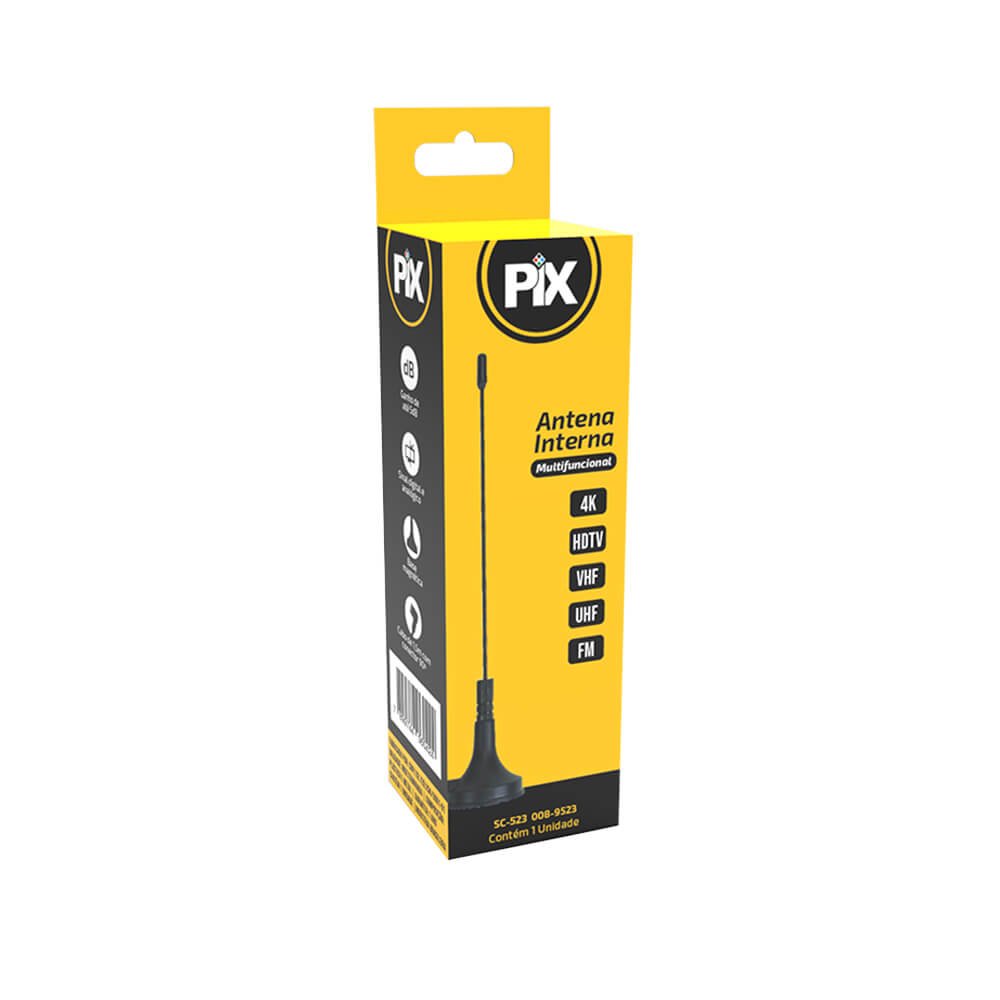 Antena HDTV Digital Mini - 1,50m - Caixa