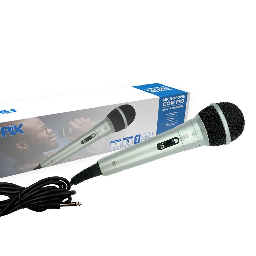 Microfone Com Fio Alta Frequência SC-1058 - Marca PIX
