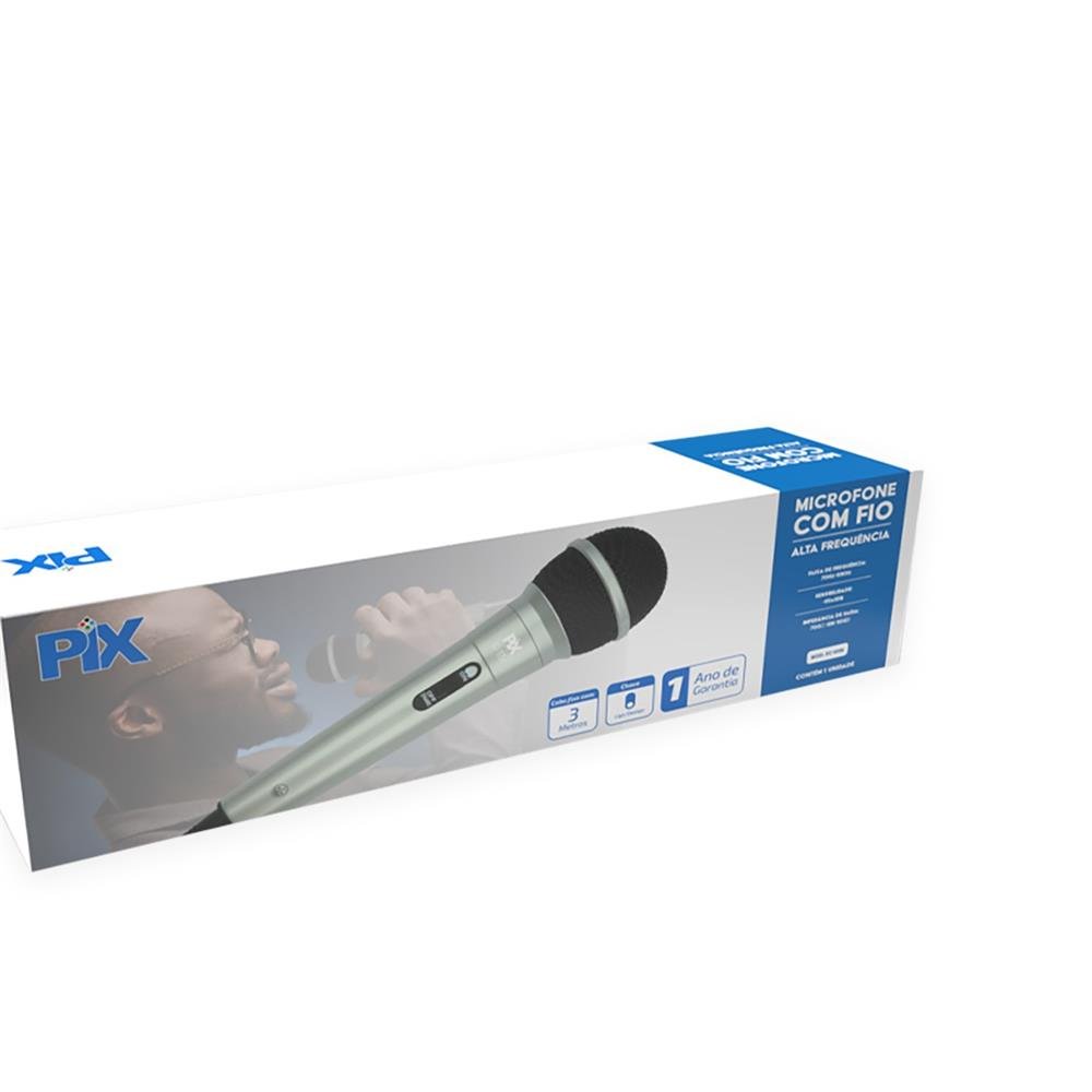 Microfone Com Fio Alta Frequência SC-1058 - Marca PIX