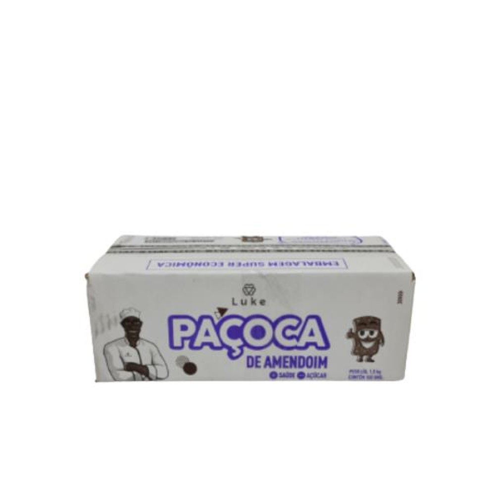 Caixa de Paçoca Luke 100 Unidades