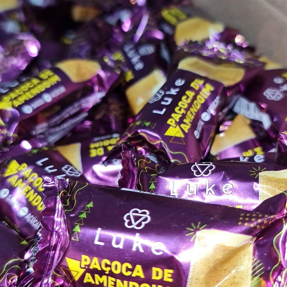 Caixa de Paçoca Luke 100 Unidades
