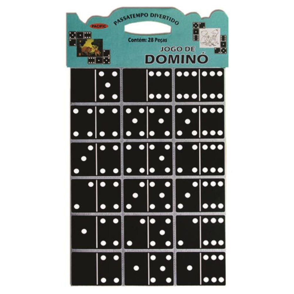 Jogo Domino Contém 2 Folhas 28 peças Mix 2 Modelos