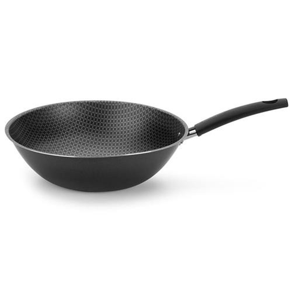 Frigideira n.28 3,7L Wok Oriental Alumínio Antiaderente Multiflon