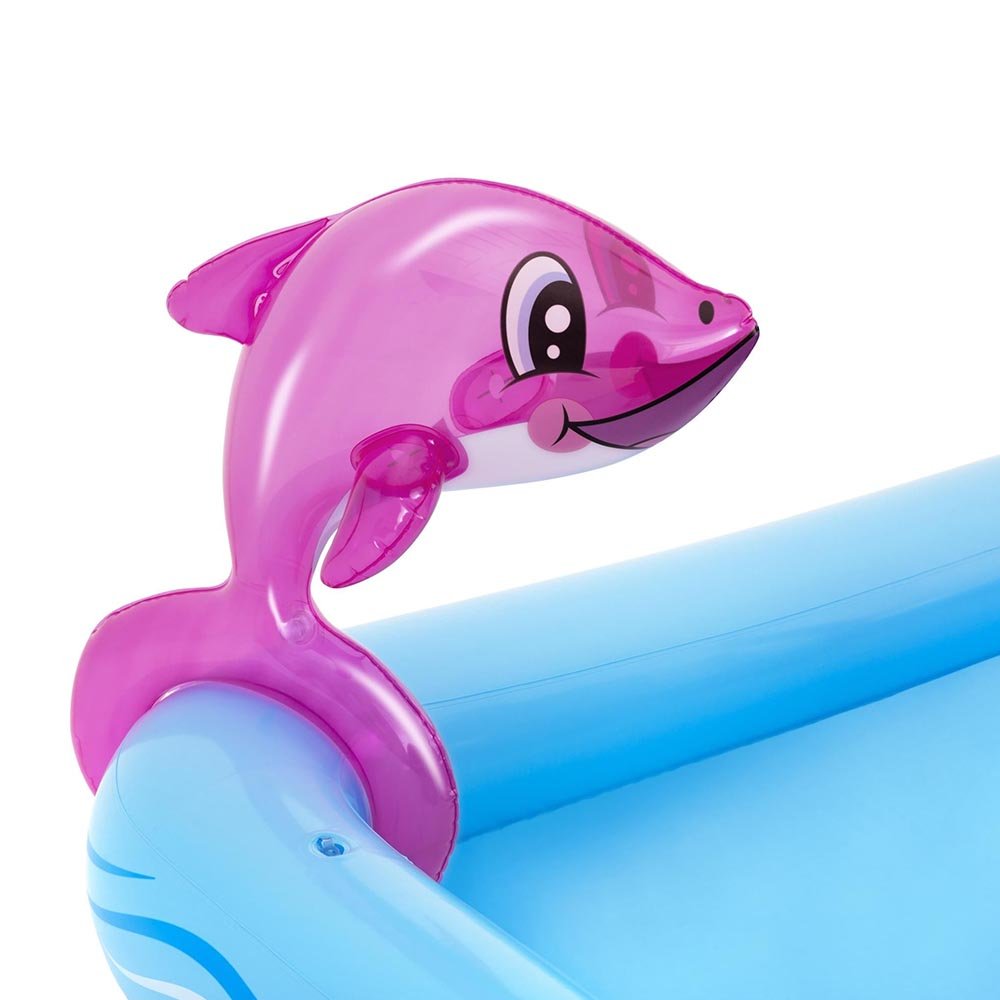 Play Center Aquário Fantástico 308L 2,39m x 2,06m x 86cm c/ escorregador removível Bestway 53052