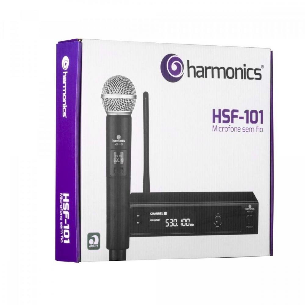 Microfone sem Fio de Mão Uhf Hsf-101 Harmonics