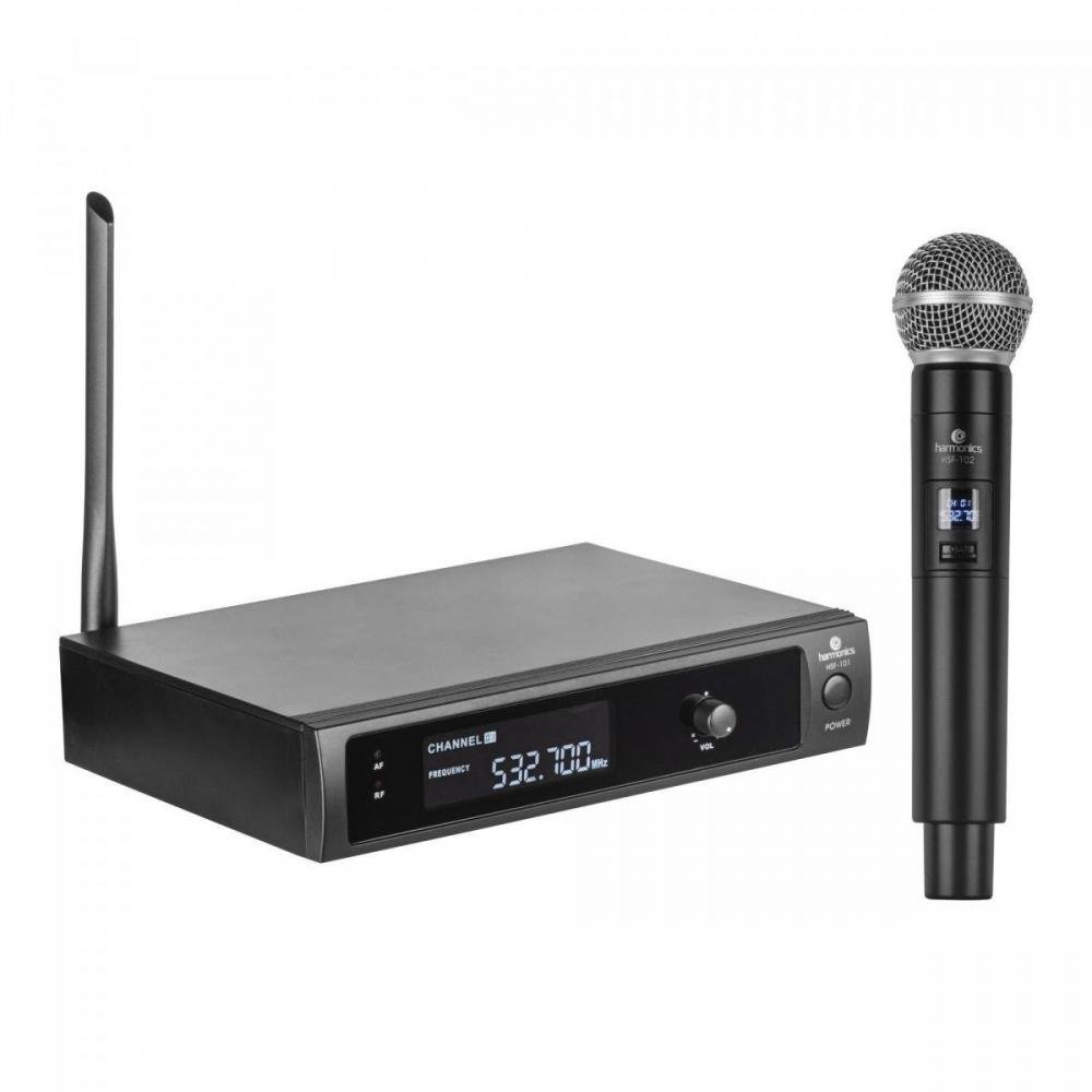 Microfone sem Fio de Mão Uhf Hsf-101 Harmonics