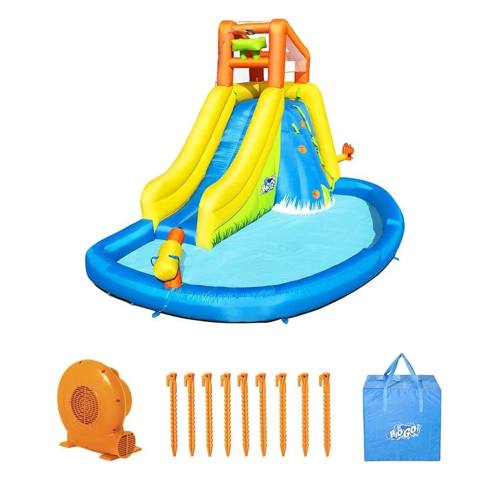 Mega Parque Aquático Inflável Splashmore 4,35m x 2,86m x 2,67m 220V Bestway 53345