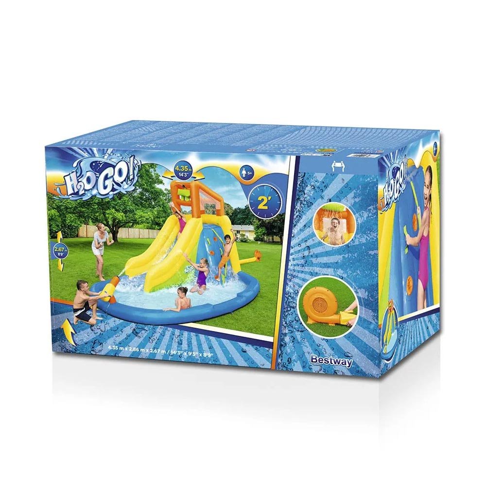 Mega Parque Aquático Inflável Splashmore 4,35m x 2,86m x 2,67m 220V Bestway 53345