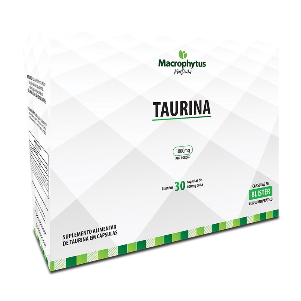 Taurina 400mg 30 cápsulas