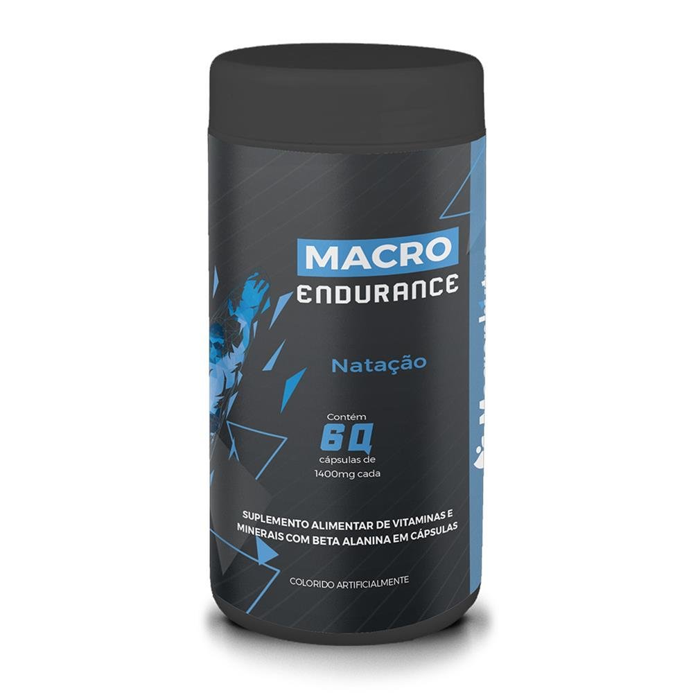 Macro Endurance Natação 1400mg 60 cápsulas