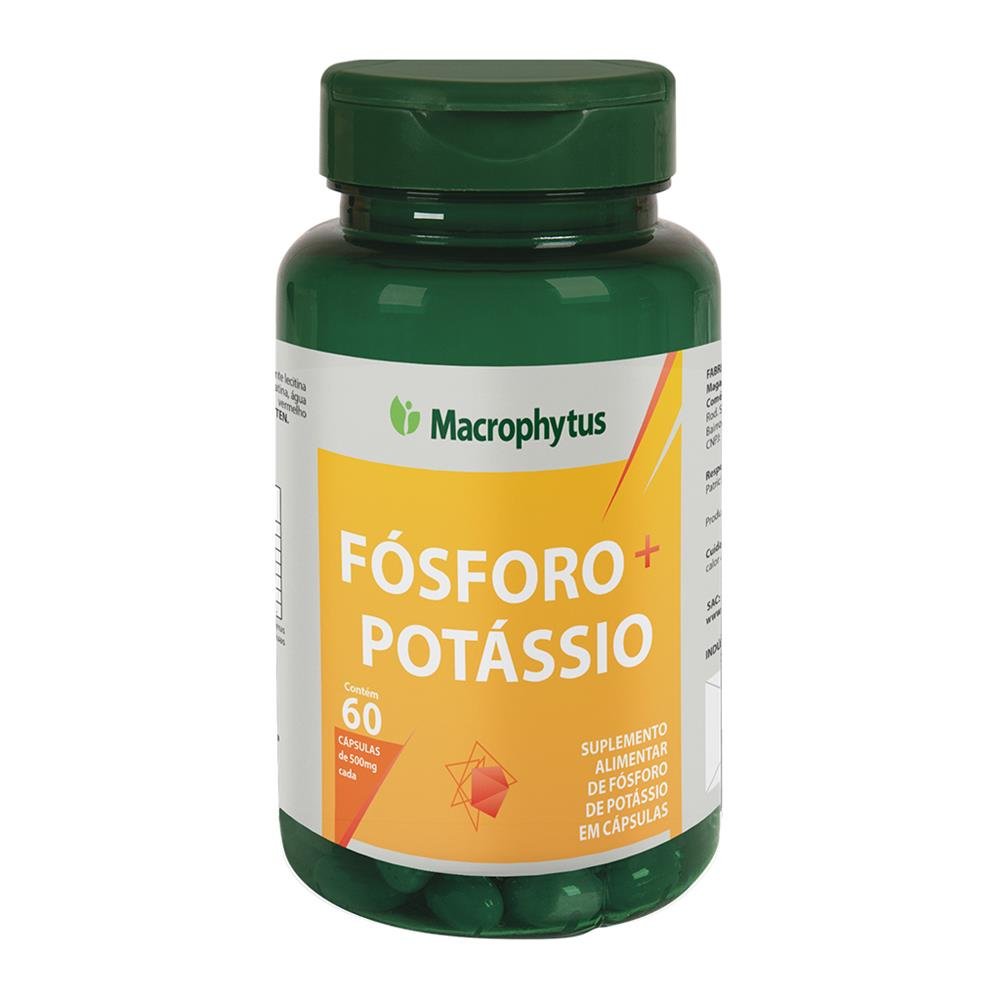 Fósforo + Potássio 500mg 60 cápsulas