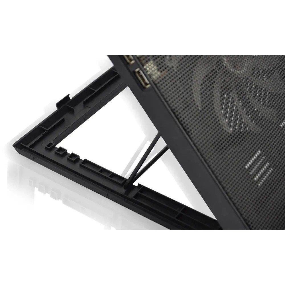 Base Para Notebook Ate 17", Com Cooler Gamer E Led Luminoso, Ac267, Warrior