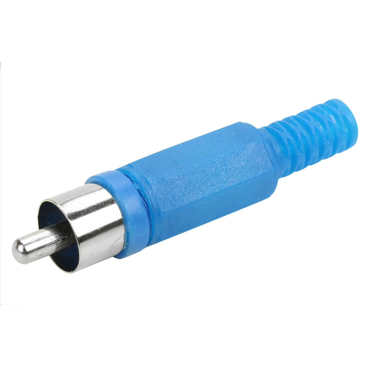 Plug RCA Plástico - Macho - Azul