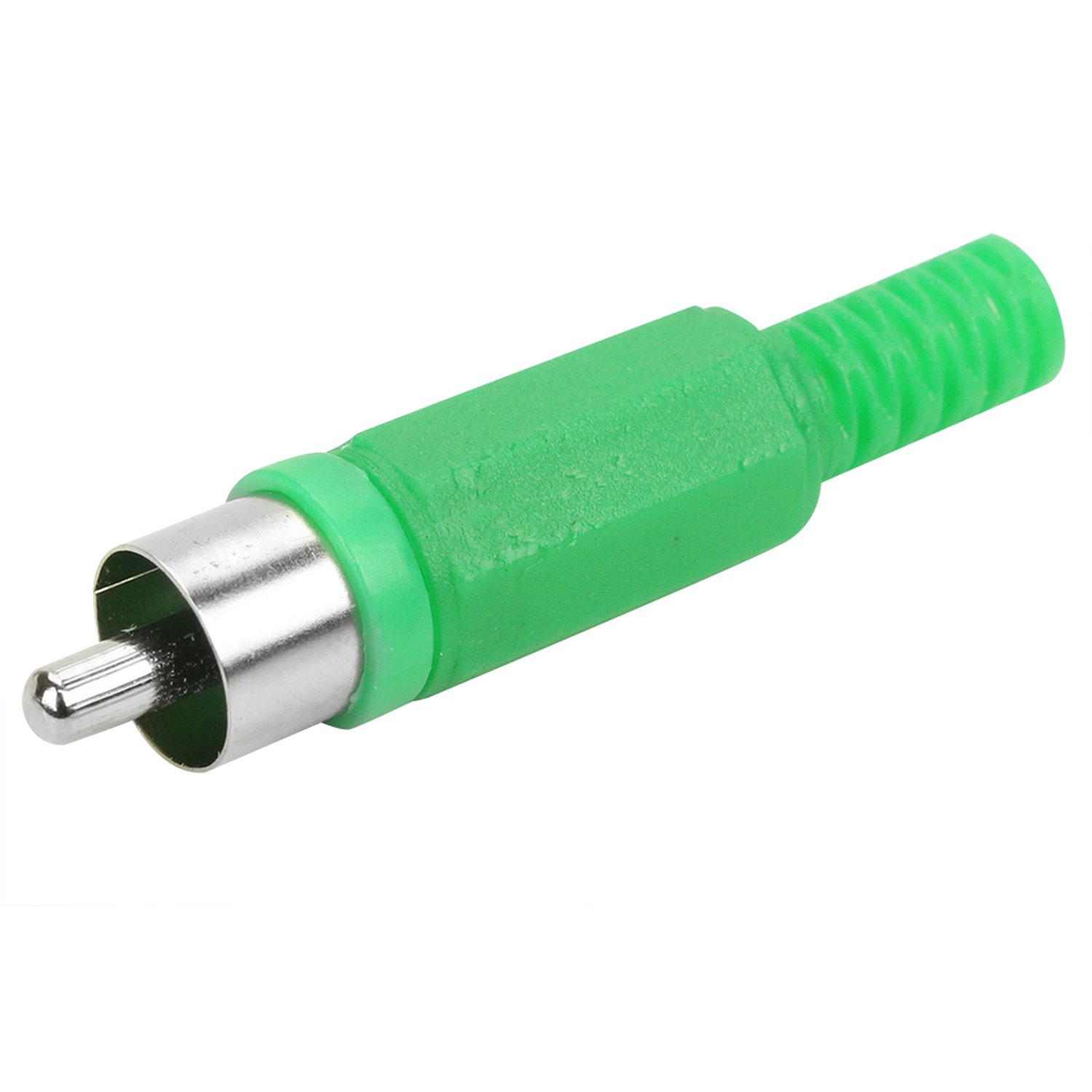 Plug RCA Plástico - Macho - Verde