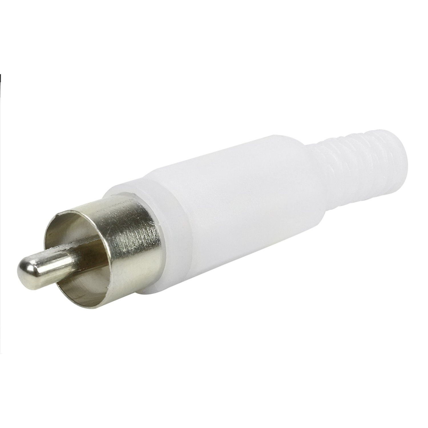Plug RCA Plástico - Macho - Branco
