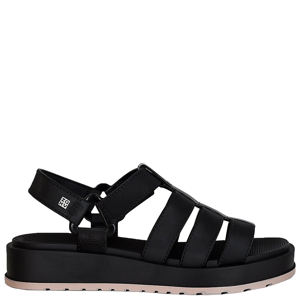 Sandalia Feminina Zaxy Conectada Preto - Grade com 12 pares