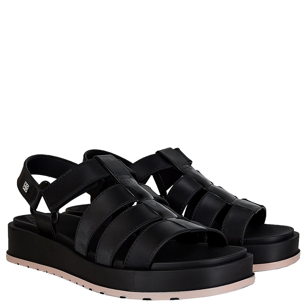 Sandalia Feminina Zaxy Conectada Preto - Grade com 12 pares