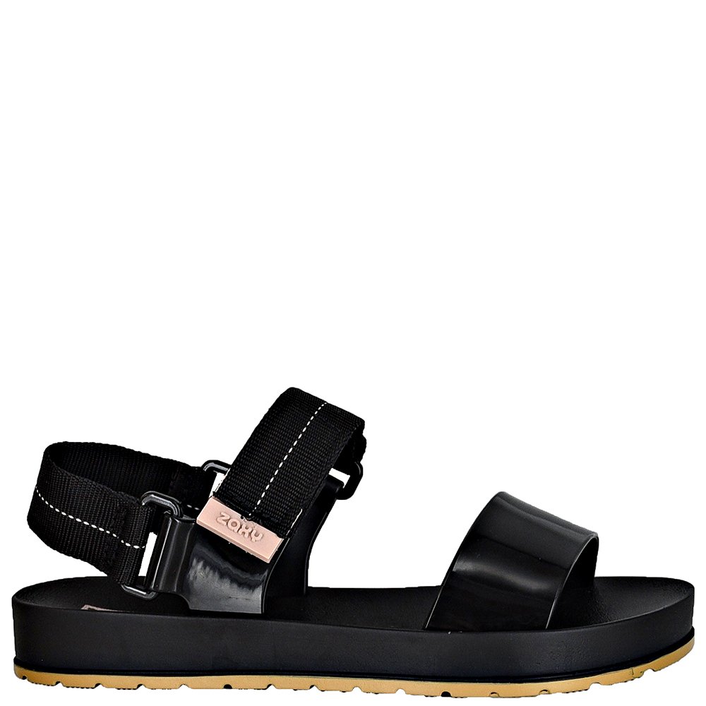 Sandalia Zaxy Way Papete Preto - Grade com 12 pares
