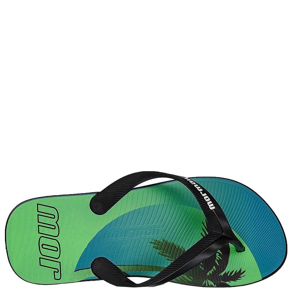 Chinelo Mormaii Tropical Graphics Preto - Verde - Grade com 12 pares