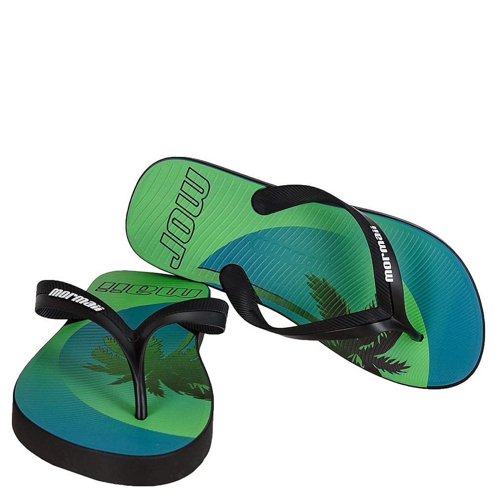 Chinelo Mormaii Tropical Graphics Preto - Verde - Grade com 12 pares