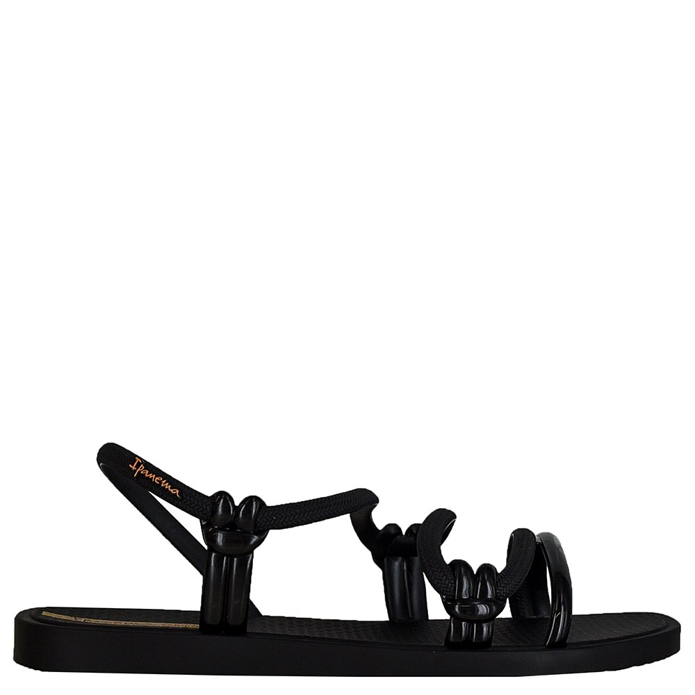 Sandalia Ipanema Solar Preto - Preto - Grade com 12 pares