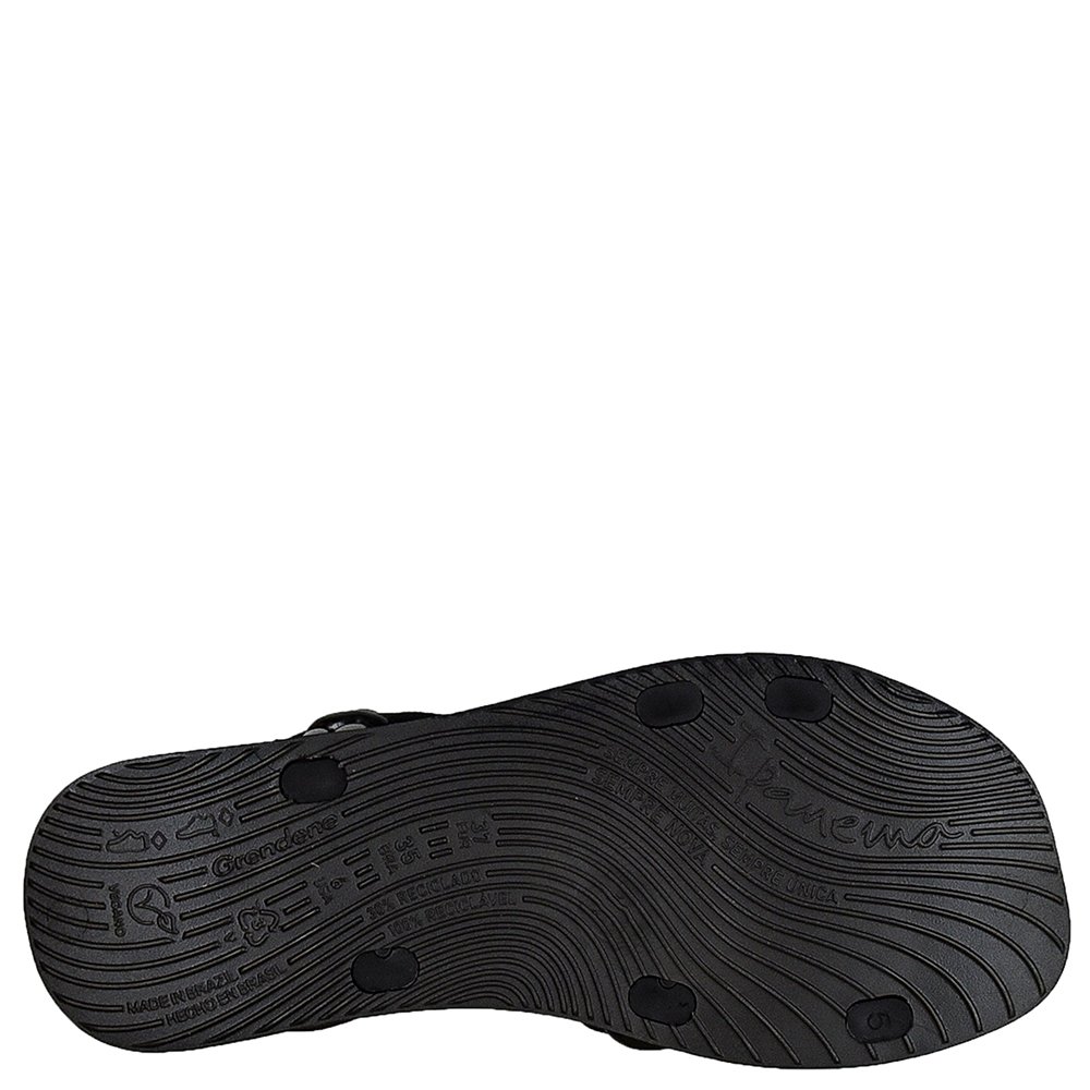 Sandalia Ipanema Solar Preto - Preto - Grade com 12 pares