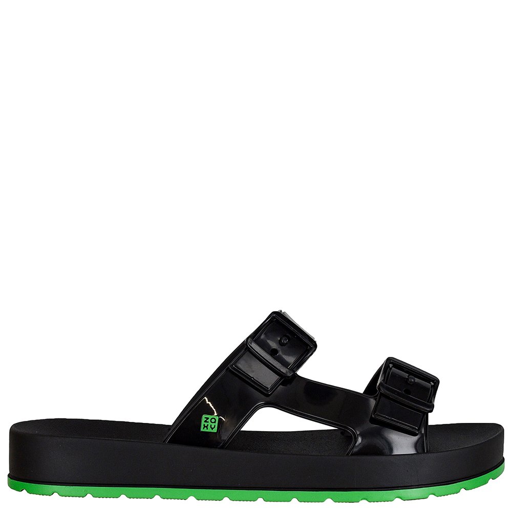 Sandalia Zaxy Flash Tamanco Preto - Grade com 12 pares