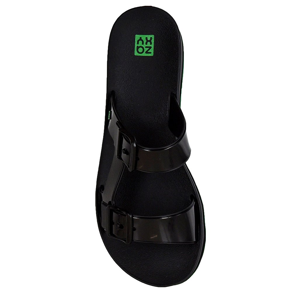 Sandalia Zaxy Flash Tamanco Preto - Grade com 12 pares