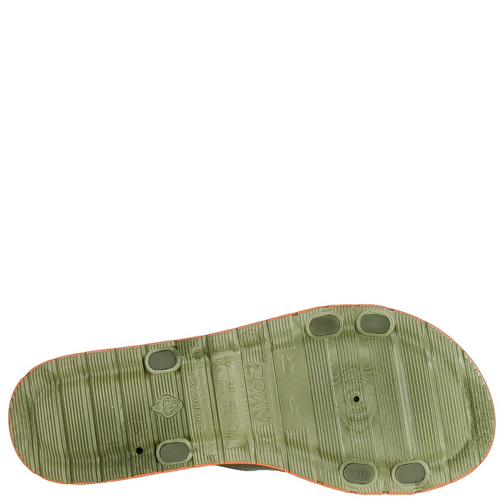 Sandalia Zaxy Flash Tamanco Verde Escuro - Grade com 12 pares