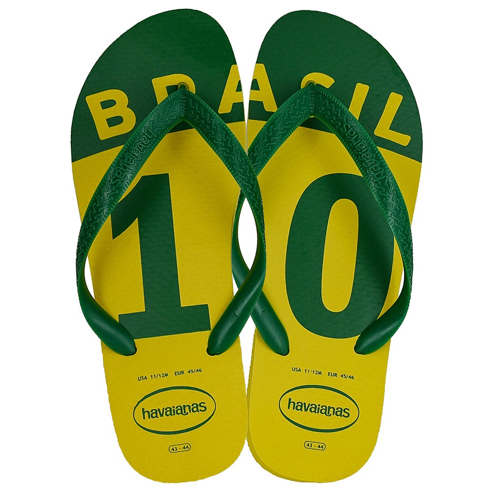 Chinelo Masculino Havaianas Brasil Amarelo - Grade com 12 pares